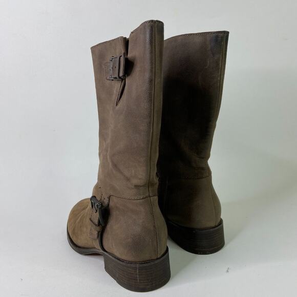 Cole Haan Air Leora Mid Calf Leather Buckle Boots 9.5 - Picture 8 of 8